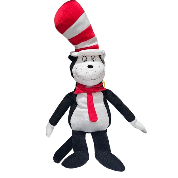 Cat in the Hat Plush Stuffed Animal Toy Dr Seuss 18" Kitty Reading Kohls Cares - Picture 2 of 2